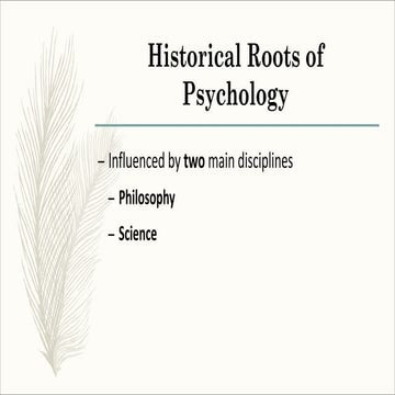 Comprehensive Overview of Psychology: Historical Roots, Schools, and ...