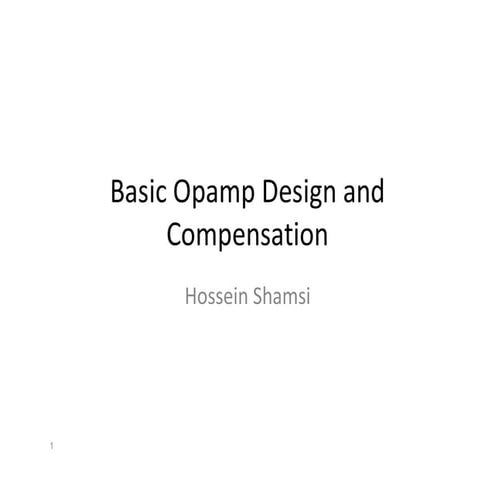 Design and Implementation of a Dual Stage Operational Amplifier | PDF