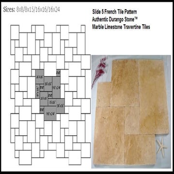 French tile flooring pattern design for phoenix installation