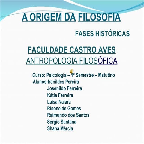 Origem da Filosofia