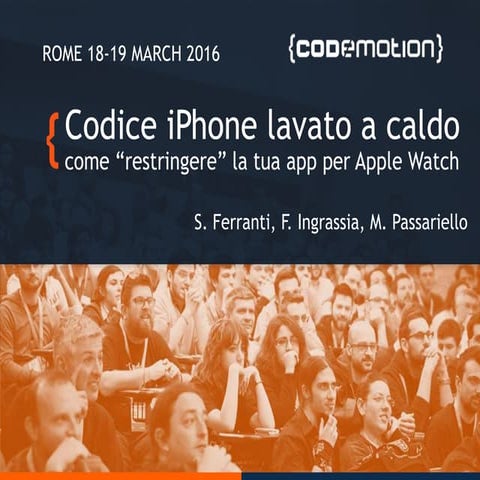 Codice iPhone lavato a caldo: come "restringere" la tua app per Apple Watch