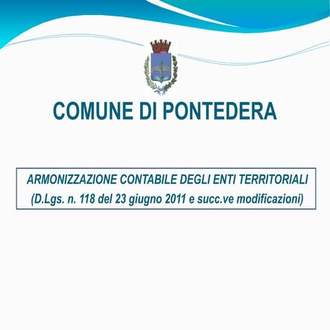 Slide armonizzazione bilancio 2016