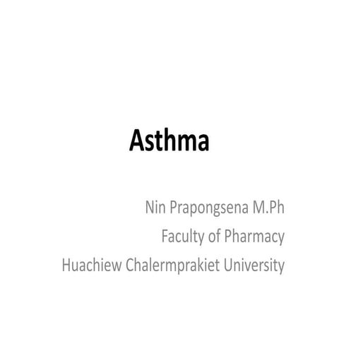 Asthma (update GINA 2014)