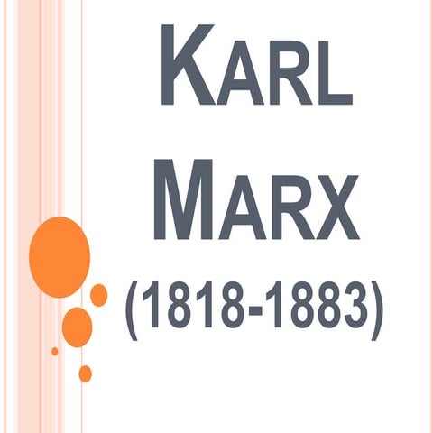 Slide aula sobre karl marx