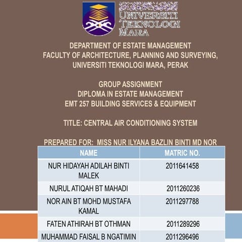 central air conditioning system