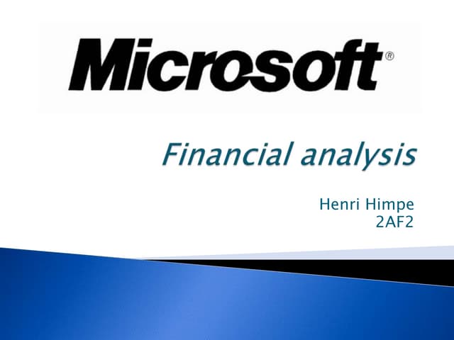 Slidecast Microsoft Corporation