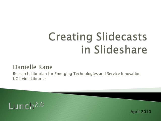 Creating Slidecasts