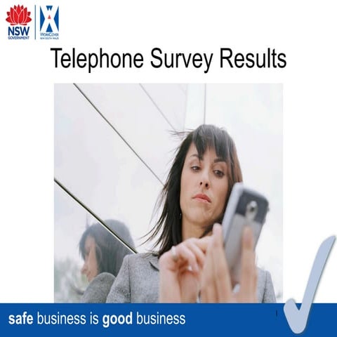 WorkCover Safe Business Is Good Business Mentor telephone survey