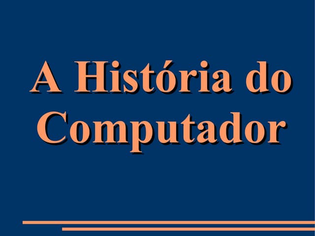 História do Computador