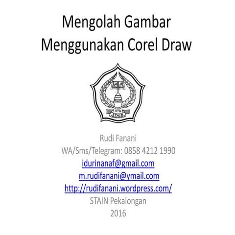 Slide corel draw 2.2