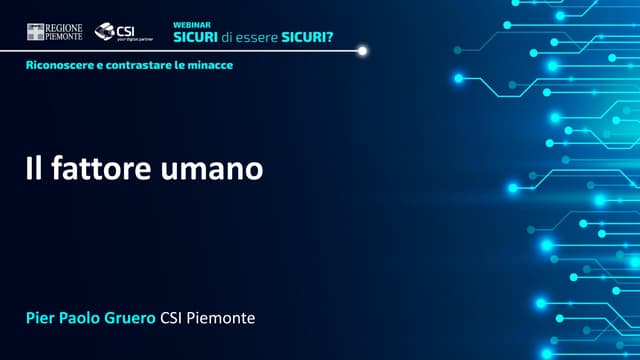 Il fattore umano