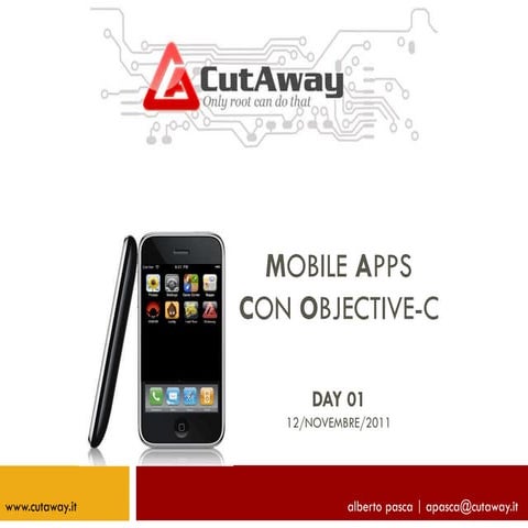 Mobile APPs con Objective-C (iOS 3.1+) - Day 01/02