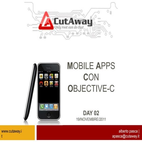 Mobile APPs con Objective-C (iOS 3.1+) - Day 02/02