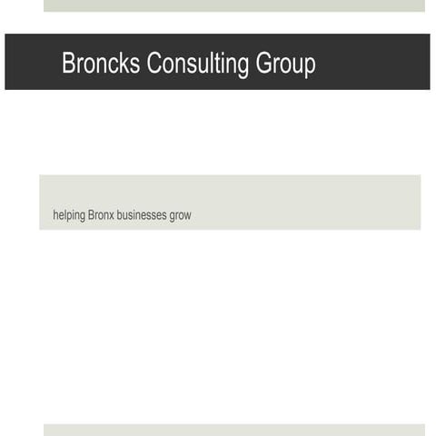 Bronx presentation | PDF