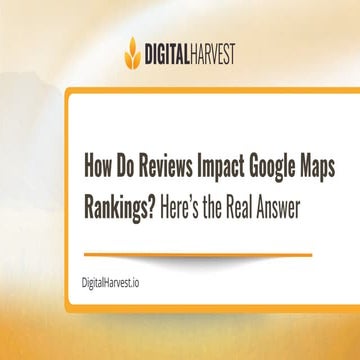 How Reviews Impact Google Maps Rankings and What Actually Moves the ...