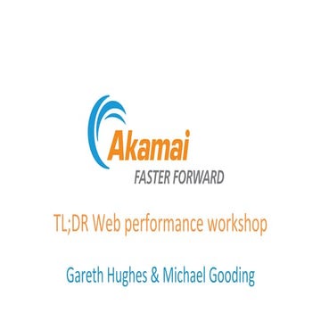 TL;DR Web Performance Workshop