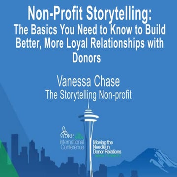 Non-Profit Storytelling & Donor Relations
