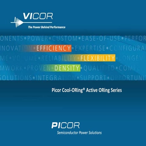 Picor Cool-ORing® Active ORing Series 