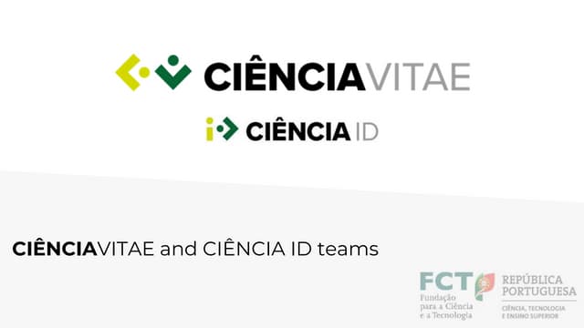 CIÊNCIAVITAE - Slidedeck EN