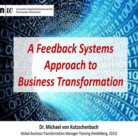 A Feedback Systems Approach to Business Transformation Management
