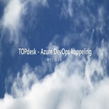 Topdesk - Azure Devops koppeling