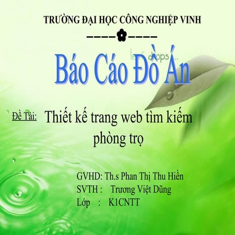 Xây dựng website tìm kiếm phòng trọ trực tuyến