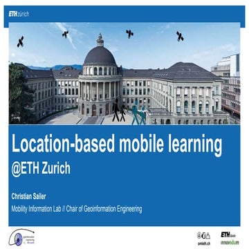 Location-based mobile learning @ETH 
