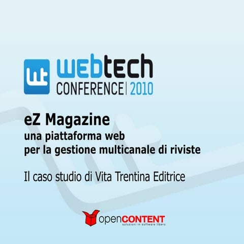 eZ magazine a Webtech