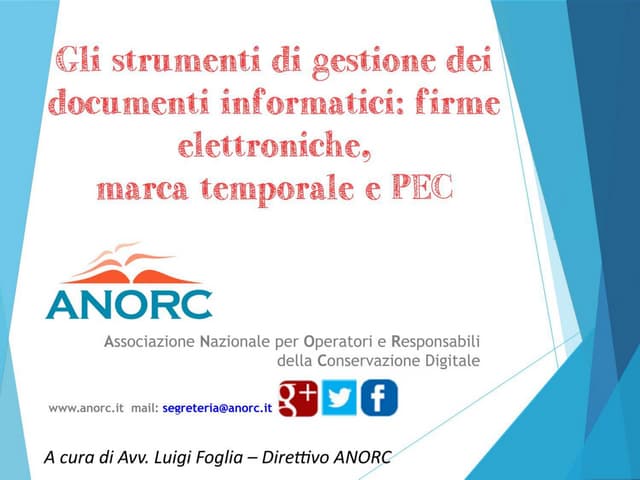 Digitalizzazione 2017 - Intervento Avv. Luigi Foglia