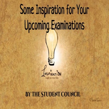 Slide for inspiring students