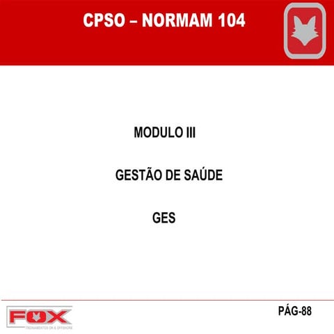 Apresentação CPSO com bibliografia - modulo 2 | PDF