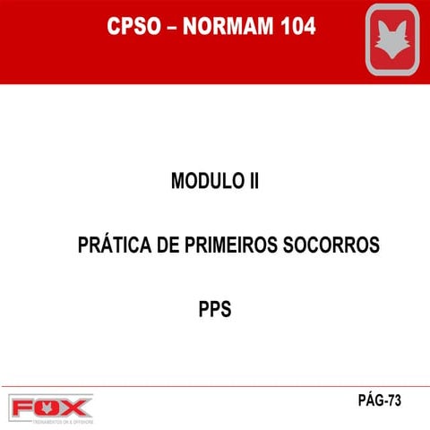 Apresentação CPSO com bibliografia - modulo 2 | PDF