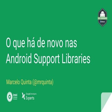 O que há de novo nas Android Support Libraries