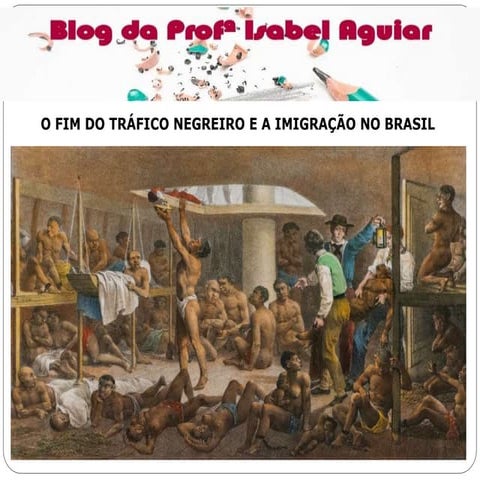 Slide imigração e fim trafico negreiro 