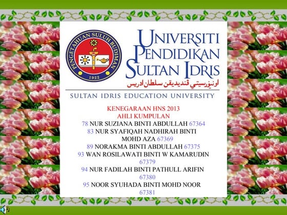 TAJUK : CABARAN-CABARAN DALAM PROSES PEMBINAAN NEGARA BANGSA