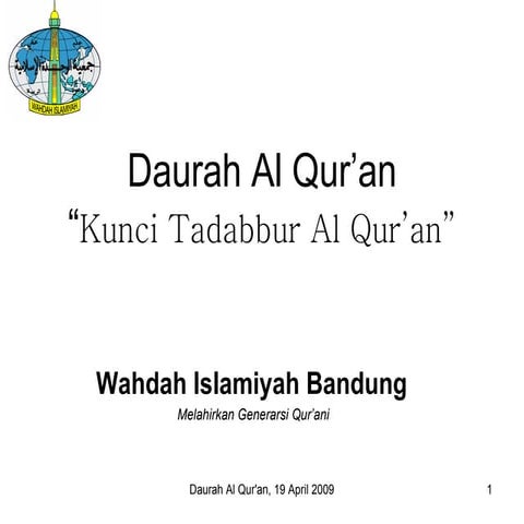 S lide kunci tadabbur qur'an