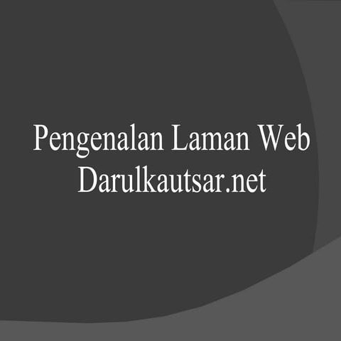 Slide Laman Web Darulkautsar