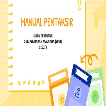 SLIDE MANUAL PP PENTAKSIR UBBM UNTUK MURID TINGKATAN 5 | PDF