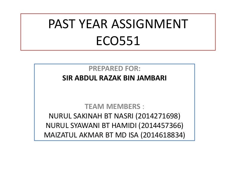 Past Year Monetary Eco