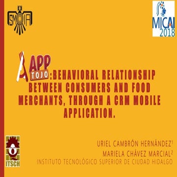Apptojo Behavioral Relationship Between Consumers and Food Merchants, Trought...