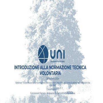 Slide_Miramonti norme Uni come funzionano