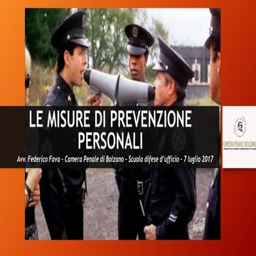 Storia delle misure di prevenzione personali | PPTX