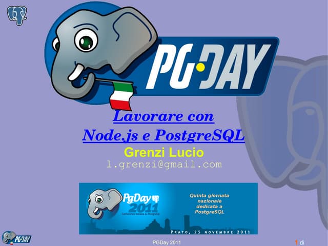 node.js e Postgresql