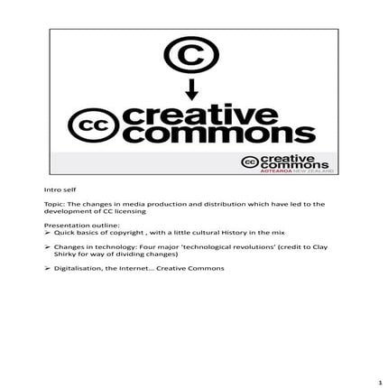 Slide notes - Changes in media production and distribution which have led to ...