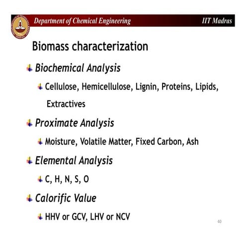 Biomass characterization | PPTX
