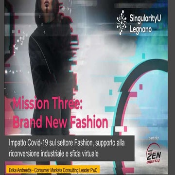 Impatti COVID-19 sul settore Fashion, supporto alla riconversione industriale e sfida virtuale