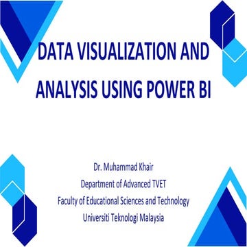 Data visualization using power bi by khair | PDF