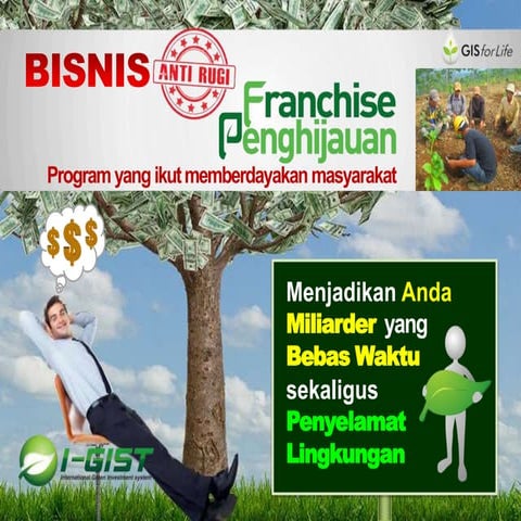 Slide presentasi franchise penghijauan