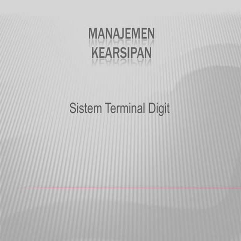 Slide presentasi terminal digit