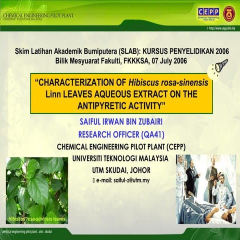 SLAB's Course Slide Presentation 2006 UTM Skudai